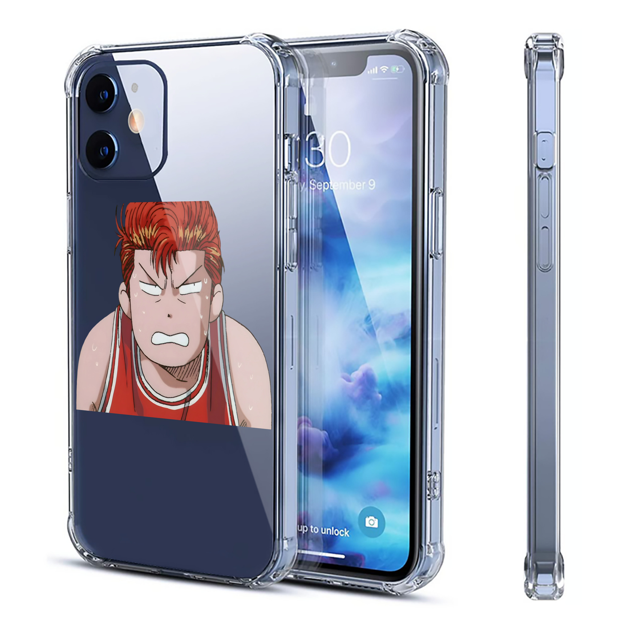 （画像用） SLAM DUNK／スラムダンク 【iPhone 12シリーズ対応】透明スマホケース（クリアソフトケース）